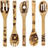 Nightmare Wooden Spoons Great Utensil Set Fun Idea Serving Utensils Burned Bamboo Spoons Kitchen House Warming Present Slotted Spoon 5 Piece...