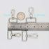 15 Pcs D Ring Swivel Lobster Claw Clasp, Push Gate Snap Hooks Trigger Clips(Silver, 1 inch)...