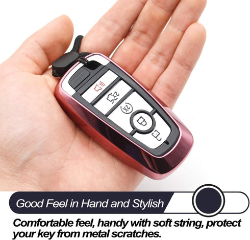 MECHCOS Fit for Ford Edge Mustang Explorer Bronco Escape Expedition Maverick F-150 Lightning F-250 F-350 F-450 F-550 Super Duty F-650 F-750 Pink T...