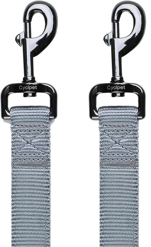 Large Dog Short Leash with Nylon Belting and Soft Padded Handle Lead.(18 Inches, Ultimate Grey)...