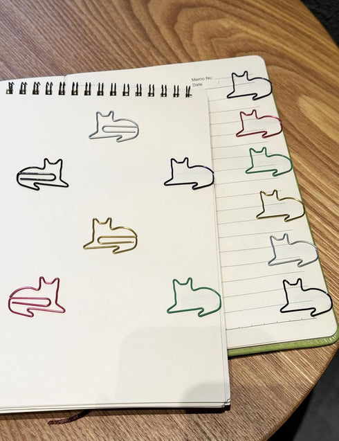 Cute Paper Clips, 65 pcs Cat Shaped Paper Clips Bookmarks, Fun Office Supplies Gifts for Women Men Teacher Girl Boy Student Cat Lovers...
