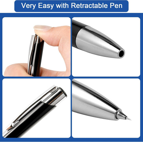 Zonon 3 Pieces Air Release Weeding Tool Pen Stainless Steel Retractable Vinyl Tool Pen with 3 Pieces Replace Refill for HTV Vinyl Craft Projects(B...