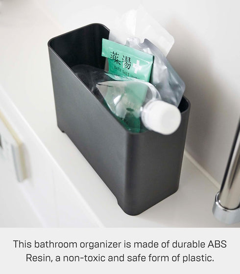 YAMAZAKI Home Tower Bathroom Storage Organizer Self-Draining Corner Shower Caddy For Shampoo Soap Or Cleaning Supplies, 6" - Abs Plastic -...