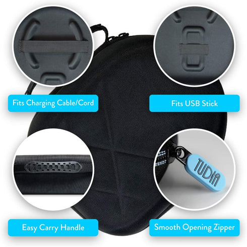 TUDIA EVA Empty Case Compatible with HyperX Cloud Flight Wireless Gaming Headset, Hard Travel Shockproof Storage Case for Gaming Headset [CASE ONL...