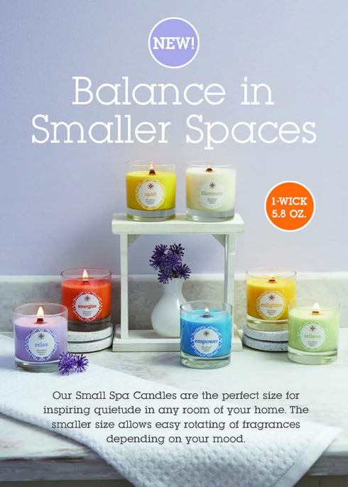 Aromatherapy Candles Seeking Balance Wood Wick Spa Candle, 5.8-Ounce, Awaken: Basil & Lime...
