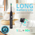 7AM2M Sonic Electric Toothbrush, Soft Toothbrushes for Adults and Kids with 6 Brush Heads, One Charge Use for 90 Days, 5 Modes with 2 Minutes Buil...