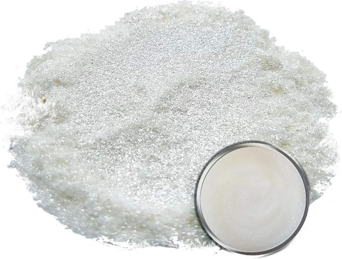 Eye Candy Pigments Premium White Mica Powder - AKI White (25gr) - for Epoxy, Resin, Soap, Paint, Woodworking, Acrylic Pouring, Bath Bombs, Fishing...