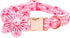Lionheart glory Valentine's Day Dog Collar with Flower Dog Collar for Large Dogs, Pink Dog Collar with Bowtie Spring Dog Collar Pet Collar flowers...