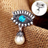 Retro Evil Eyes Crystal Brooches Pins Fashion Beautiful Created Rhinestone Abstract Eyes Brooch Good Idea for Party Dance Wedding Banquet for Eleg...