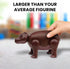 Hippo Toy Safari Animal Figure, Plastic Safari Animal Figurines, Zoo Animal Playset, Large Realistic Zoo Animal Toys for Toddlers, Hippo Action Fi...
