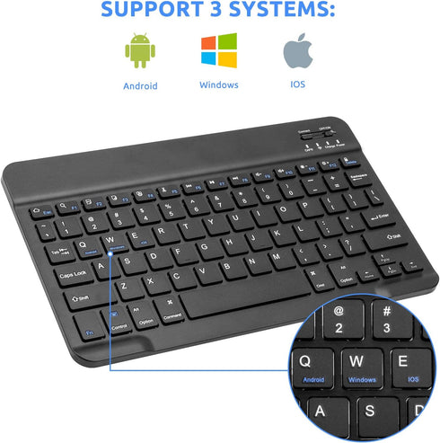 Portable iPad Keyboard 10th Generation, Small Bluetooth Keyboard for iPad 10th Generation Compatible with iPad Pro iPhone Samsung Tablet Keyboard ...