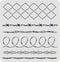 FINGERINSPIRE Barbed Wire DIY Stencils Wall Painting Stencil 11.8x11.8inch 6 Style Iron Gauze Drawing Stencils Reusable Mylar DIY Painting Templat...