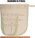 Worlds Best Reusable Organic Cotton Muslin Fine Mesh Straining Bags - Nutmilk Set (Large 2 Pack) (cold brew, coffee filter, loose leaf tea infuser...