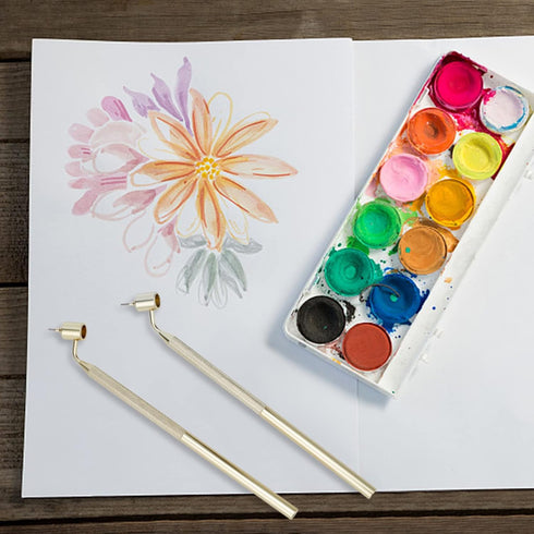 2Pcs Fine Line Painting Pen (0.5mm&0.7mm), Precision Touch Up Paint Detailing Applicator Pen for Rock Chips and Scratch Repair...