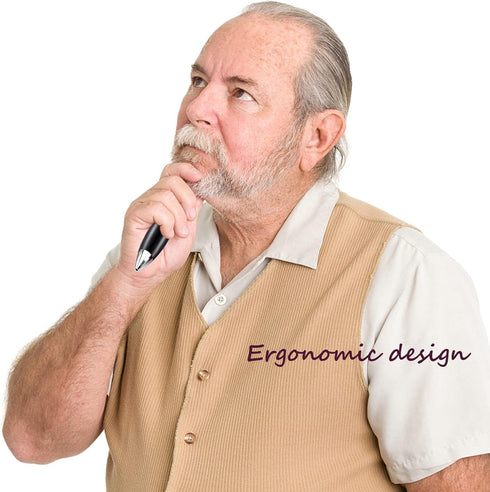 Short Fat Pens Ergonomic Mini Pens For Tremor Arthritis Handicap Parkinson 5pcs Black Mini Pen Elegant Fat Pens...