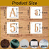 3 Inch Gothic Letter Stencils for Painting, 66 Pcs Reusable Old English Stencils, Calligraphy Letter Number Symbol Drawing Template Kit for Journa...