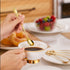 6-Inch Tulip/Rose Handle Gold Small Coffee Spoons Set, 6 Pieces, Stainless Steel...