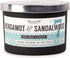 Paddywax Vineyard Hill Naturals Matte Black Letterpress 3-Wick Scented Candle, 12-Ounce, Bergamot & Sandalwood...