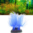TEHAUX Artificial Aquarium Fish Tank Decoration Silicone Soft Coral- Fake Sea Anemone Fish Tank Ornament Decoration Simulation Landscape (Blue)...