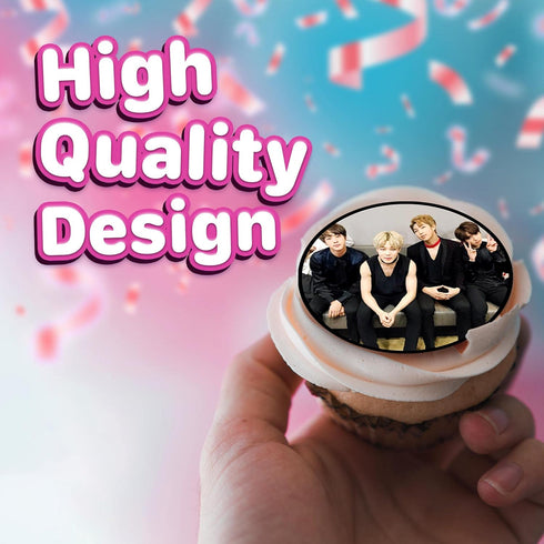 30 x Edible Cupcake Toppers – Music Themed Collection of Edible Cake Decorations | Uncut Edible on Wafer Sheet...