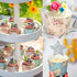 Uiifan 60 Pcs Floral Paper Baking Cups Disposable Greaseproof Baking Cups Bulk Floral Muffin Baking Cups Flower Cupcake Wrappers for Birthday Wedd...