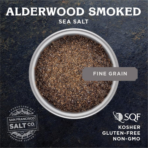 Alderwood Smoked Sea Salt 5 oz. Pouch - San Francisco Salt Company...