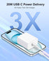 Pixel 8/7/6/5/4/3 Fast Charger, 2Pack 20W USB C Charging Block + 6FT USB C Cable Cord for Google Pixel 8/8 Pro/7/7 Pro/7a, 6a/6/Pro, 5/4/3/2/XL, P...