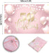 50 and Fabulous Backdrop Banner Happy 50th Birthday Background Decorations Fifty for Women Her Anniversary Photography Party Supplies Rose Gold, P...