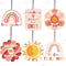 12 Pcs Car Air Fresheners Cute Car Interior Accessories Boho Scented Hanging Air Fresheners Kawaii Essential Oil Automotive Fresheners for Women M...