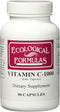 Ecological Formulas Vitamin C-1000 Capsule from Tapioca, 90 Count...