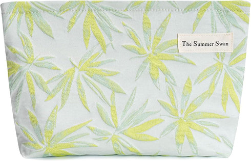 | Large Aesthetic Makeup Bag | Floral Makeup Bag | Mid-day Clutch | Period Kit Bag | Hygiene Bag | Skincare Bag | Cute Makeup Bag (Summer Maple)...