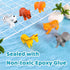 Baby Bath Toys, for Infants 6-12& Toddlers 1-3, No Hole Bathtub Toys (Wild Animals, 8 Pcs with Mesh Bag)...