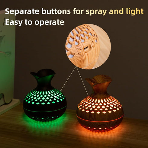 Colorful Cool Mini Humidifier, Flower Shape Humidifier,USB Personal Desktop Humidifier for Car, Office Room, Bedroom,etc. 2 Mist Modes, 7 colors,S...