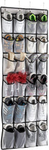 Over The Door Shoe Organizer, Hanging Shoe Organizer with 24 Mesh Large Pockets Door Shoe Rack Organizer for Men Women Kids Hanging Shoe Storage B...