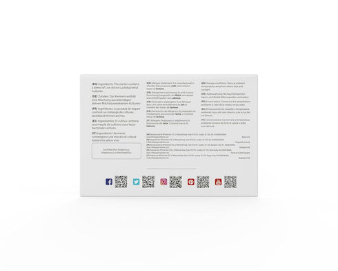 Yogurt Starter Cultures - Pack of 5 Freeze-dried Culture Sachets for Balkan Style Plain Yogurt...