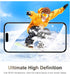 CANSHN [3+3 Pack for iPhone 15 Pro Screen Protector Tempered Glass & Camera Lens Protector Accessories with Easy Installation Frame, Double Shatte...