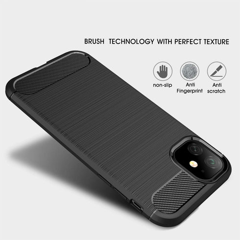 Case Compatible with iPhone 11 Case, Case Compatible with iPhone 11 Cover, Design Back Cover Anti-Scratch Shock Absorption Case for iPhone 11 (Bla...
