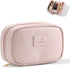 Pocmimut PU Leather Makeup Bag Small Travel Makeup Bag,Open Flat Small Makeup Bag for Purse,Purse Pouch,Small Makeup Pouch for Women(Pink)...