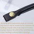 Semetall Purse Handles 2 Pcs 0.5'' Wide 15.7" Length Handbag Handles Black PU Leather Purse Strap with Button for Handbag and Handbag DIY Making A...