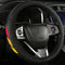 Tri-Color 3 Color Logo Steering Wheel Cover, Elastic Steering Wheel Cover Protector Anti-Slip Durable Universal 15 Inch Compatible with Toyota Veh...