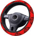 Red Satanic Pentagram Elastic Steering Wheel Cover, Universal 15 Inch Fit, Neoprene Rubber Car Steering Wheel Covers, Anti-Slip Car Accessories Fo...