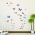 DECOWALL DS9-1302 30 Vibrant Butterflies Kids Wall Stickers Wall Decals Peel and Stick Removable Wall Stickers for Kids Nursery Bedroom Living Roo...