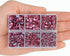 4000Pcs Mixed Size Hot Fix Round Crystals Gems Glass Stones Hotfix Flat Back Rhinestones (Fuchsia)...