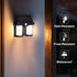 KBT 2 Pack Solar Wall Lights with 3 Lighting Mode, Motion Sensor Outdoor Lights for Outside, Fence Security Lamp for Garden Patio Yard...