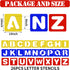 TecUnite 26 Pieces Alphabet Stencils Set Plastic Letter Stencils for Painting Learning, DIY Craft Decoration (10 x 10 Inches)...