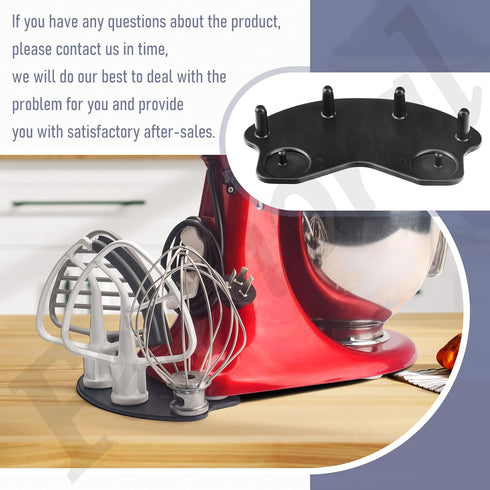 Stand Mixer Attachment Holders for Kitchenaid & Artisan 4.5 5 6 Quart Tilt-Head Stand Mixer for Storing Dough Hooks, Flat, Flex Edge Beater and Al...