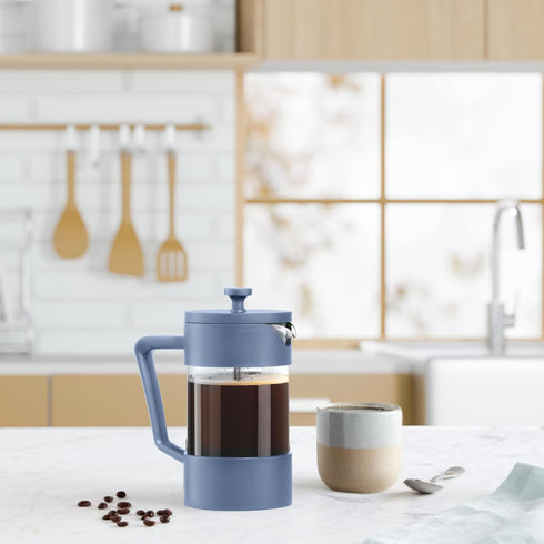 Oggi Borosilicate Glass French Press Coffee Maker (20oz)- 5 Cup Capacity, Coffee Press, Single Serve Coffee Maker, Stainless Steel Lid & Plunger, ...