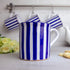 City to Cottage Handmade Dark Navy Blue Stripe Ceramic Extra Large 17.5oz/500ml | Hot Chocolate, Coffee, Tea Mug, Cup with Handle Unique Designer ...