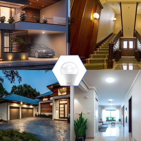 Radar Motion Sensor Outdoor Light Bulb, 12 Watts (100 Watt Equivalent) A19 Daylight LED Bulbs Motion Detector Light Bulbs for outside, Porch, Gara...