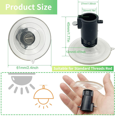 Suction Cup Light Bulb Changer, Light Bulb Changer for High Ceilings and Recessed Lights, Suction Cup Flat Light bulb Remover Tool for Living Room...